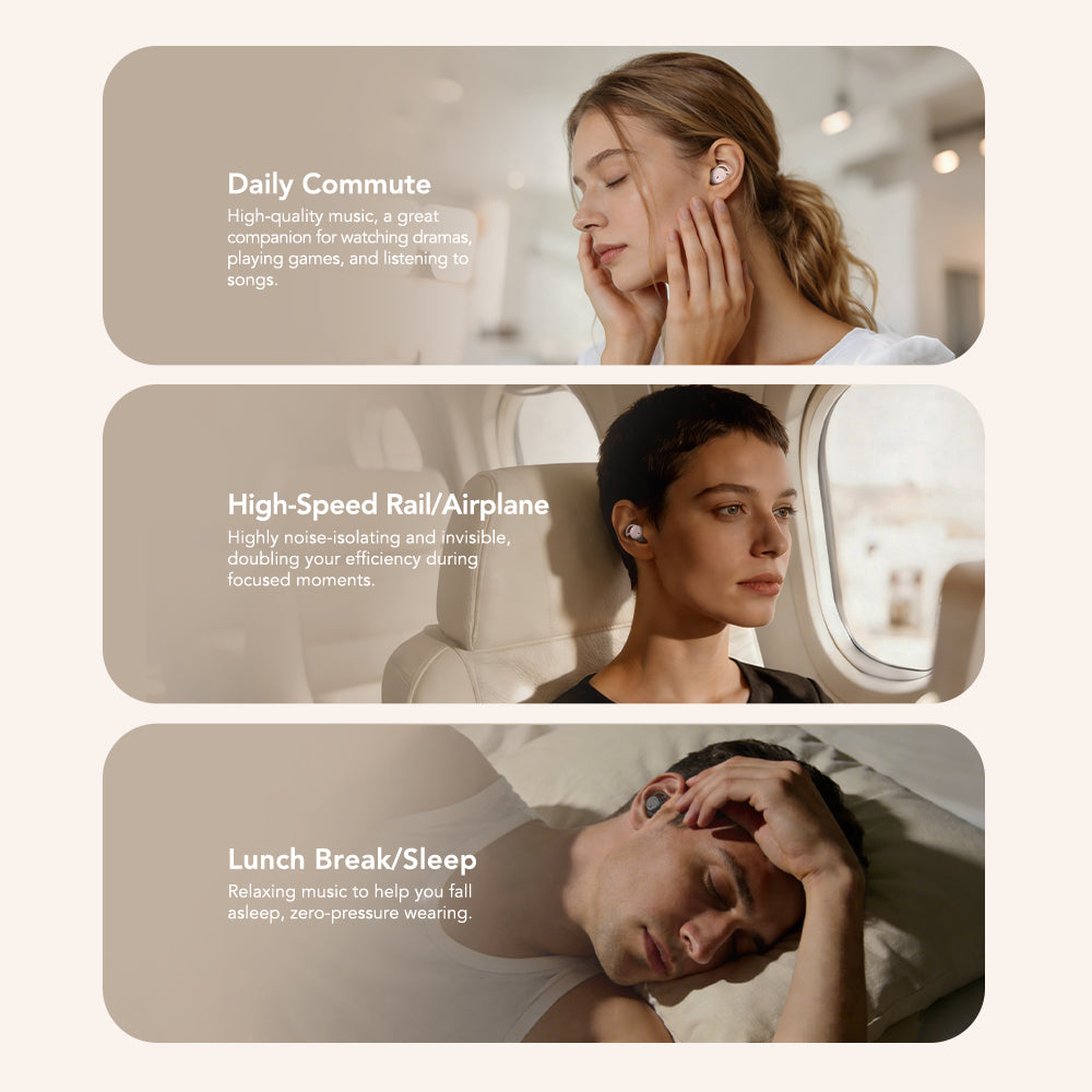 ZNP MS217 Noise-Canceling Sleep-Aid Bluetooth Headphones