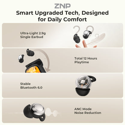 ZNP P04 AI Translation Sleep Earbuds