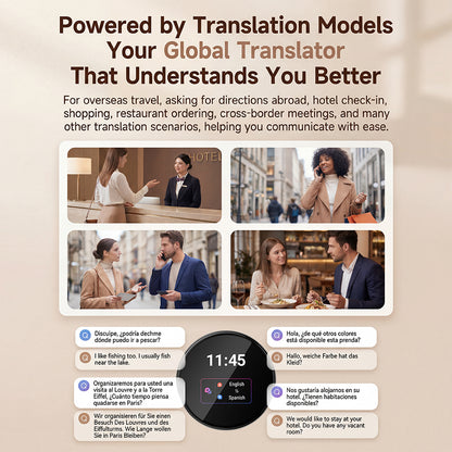 ZNP Z06 Smart Wearable AI Language Translator Real Time in 165 Languages