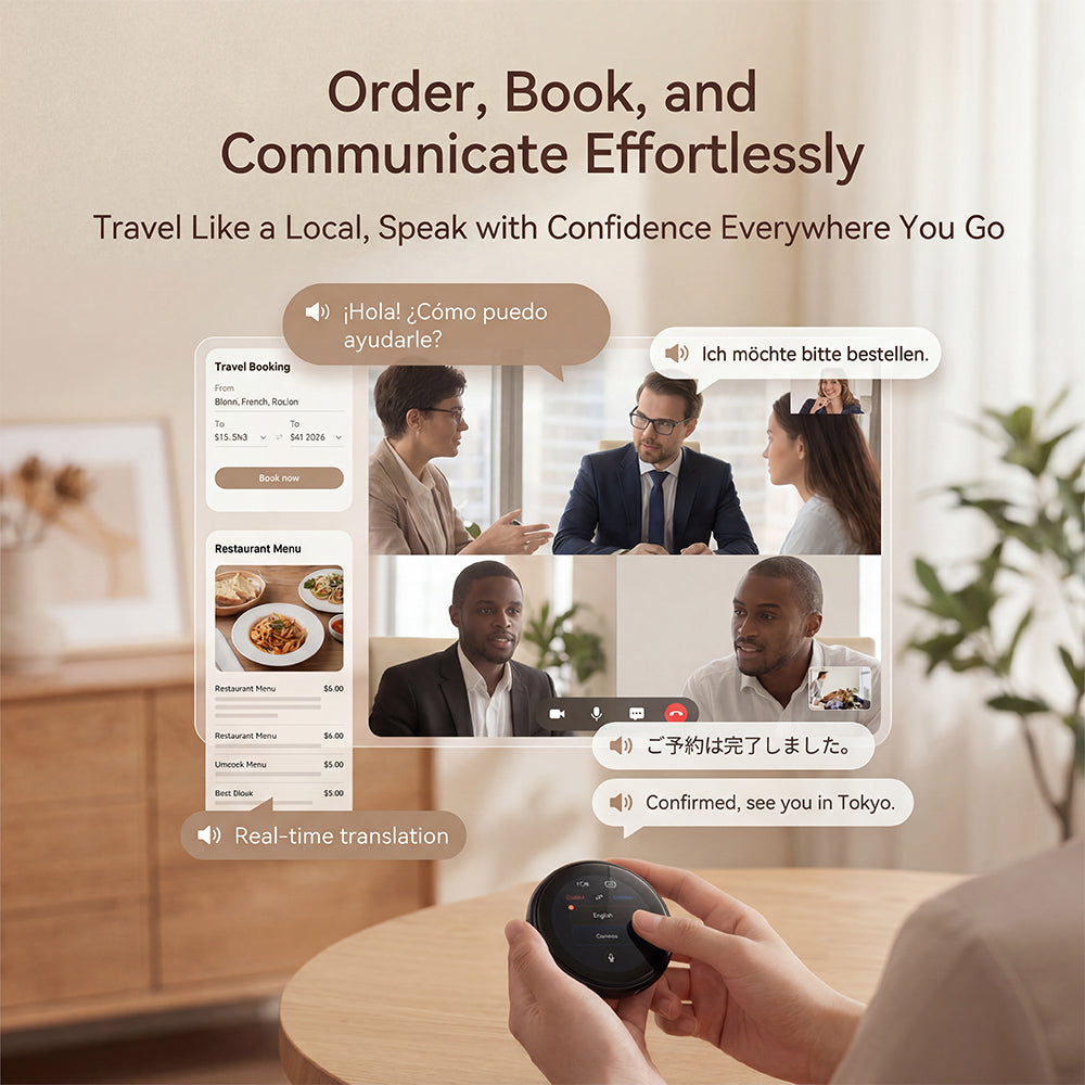 ZNP Z06 Smart Wearable AI Language Translator Real Time in 165 Languages