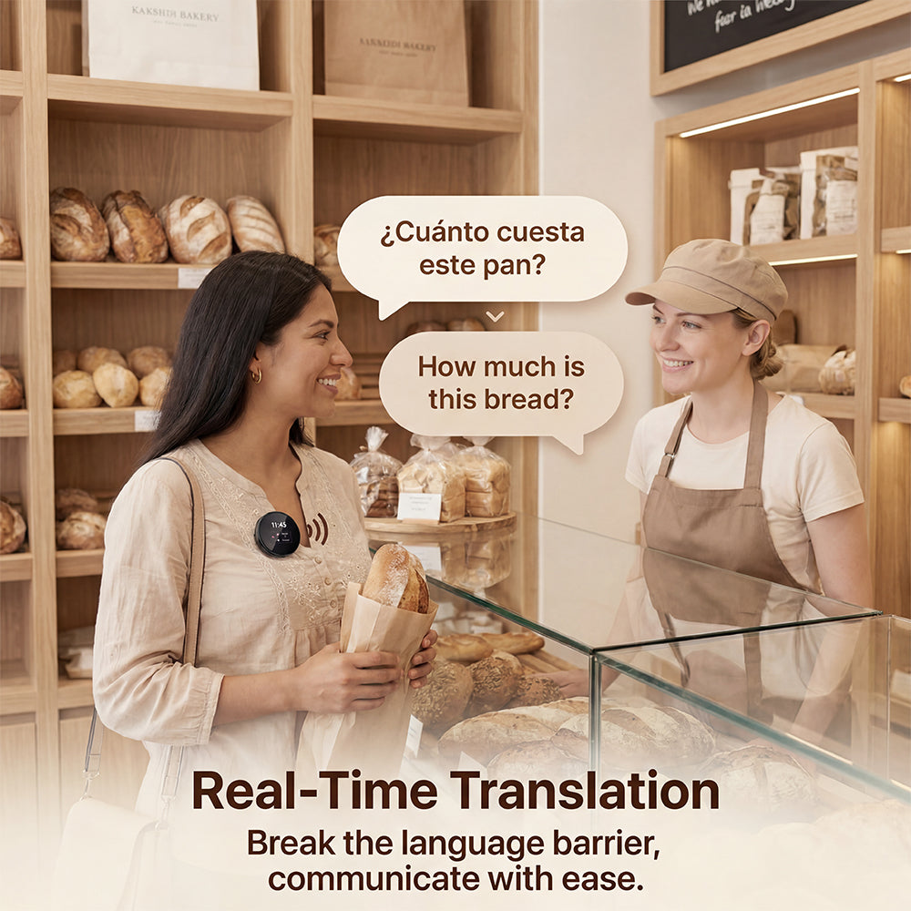 ZNP Z06 Smart Wearable AI Language Translator Real Time in 165 Languages
