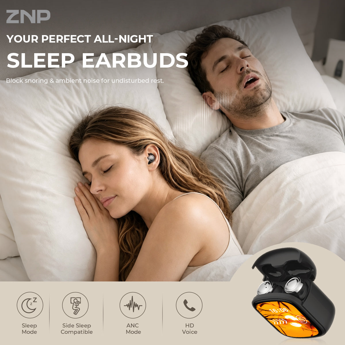 ZNP P04 AI Translation Sleep Earbuds