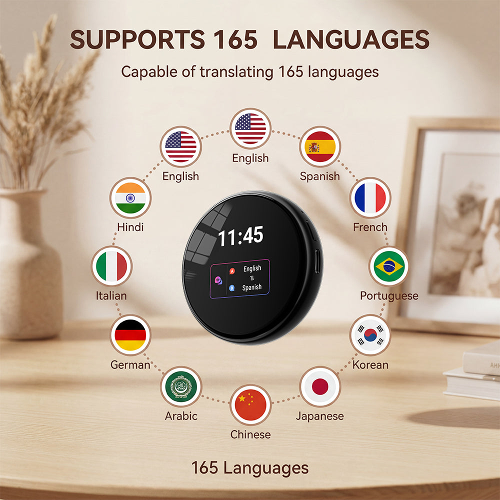 ZNP Z06 Smart Wearable AI Language Translator Real Time in 165 Languages