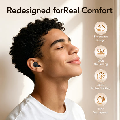 ZNP NE96 Metal/Plastic Bluetooth 6.0 Rechargeable Wireless Earbuds